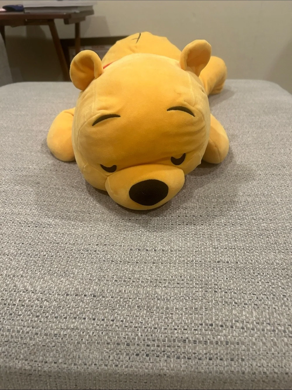 Plush Yellow Bear Cuddly Toy - Soft Napping Pooh bear